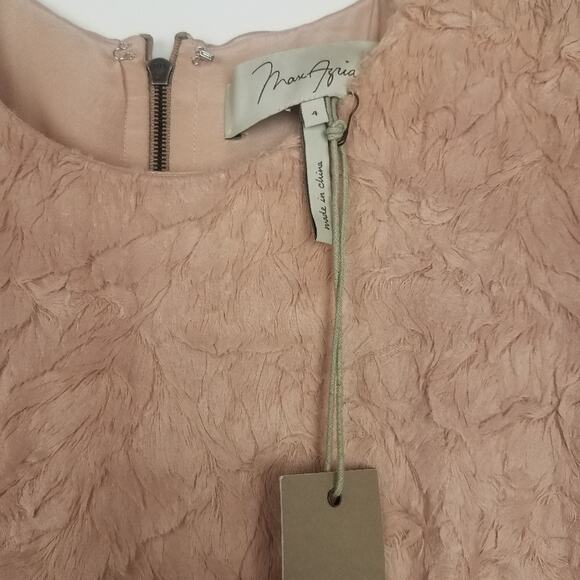 Max Azria | Light Pink Silk Linen Formal Dress New - Picture 6 of 8